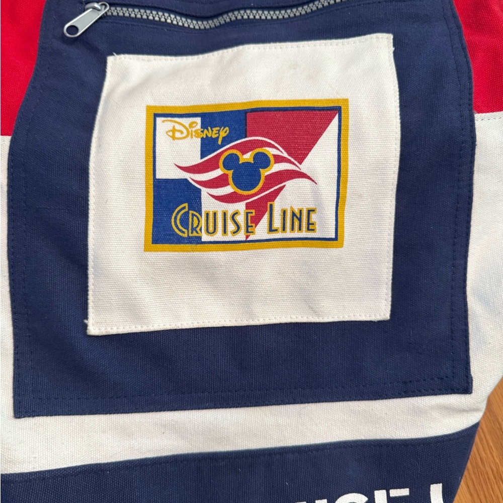 Disney Cruise Line Red, Blue, and White Duffle Bag - Picture 2 of 15